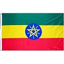 Ethiopia W/Star Flag Polyester 3 ft. x 5 ft.