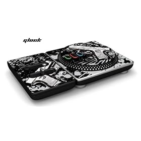 New DJ Hero Turntable Controller Protective Skin, Fits Xbox 360, Playstation 2 & 3 - Glock Silver