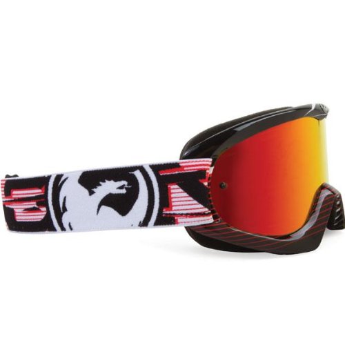 Dragon Alliance MDX Ionized Goggles, Nerve Red/Red Lens, Primary Color: Black, 722-1482 On Sale