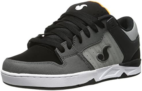 DVS Men's Argon Skateboarding Shoe, Black/Grey Dirt Gunny Nubuck, 10.5 M US