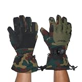 HEAD Mens Professional Warm & Windproof Insulated Winter Ski Gloves with Interior Lining - Army Camo (Size: L)