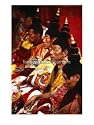 Tibetan Monks During Ceremony, Lhasa, China, Buddhist Monks Photographic Poster Print by Frank Carter, 24x32