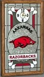 Arkansas Razorbacks Stained Glass Wall Clock - B00097CVR4