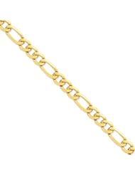 14k 10mm Flat Figaro Chain
