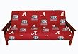 Alabama Futon Cover - Full Size fits 8 and 10 inch mats - Alabama Crimson Tide