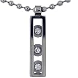 Sliding Rhinestones Ideas Stainless Steel Necklaces Pendant For Men