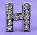 H Letter 10mm Slide Charm for Personalized Bling Dog Collar