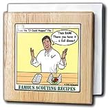 Review 3dRose LLC  / Famous Scouting Recipies - Cooking - 6 Inch Tile Napkin Holder