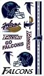 Atlanta Falcons Temporary Tattoos - SET OF 6 - Sports Merchandise