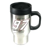  : Stainless Steel Nascar Travel Mug - Kurt Busch #97