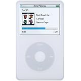 Eforcity Premium Clear White Silicone Skin Case for Apple iPod 5th Gen Video 30GB / 60 GB / 80 GB / iPod Classic 80GB / 120GB / 160GB Bonus Belt Clip and Lanyard