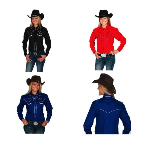 Western Express Women's Cotton Retro Cow Shirt