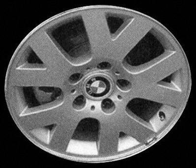 01 02 BMW 325I 325 i ALLOY WHEEL RIM 16 INCH  Diameter 16  Width 7  47mm offset Style #54 V spoke design  SILVER  1 Piece Only  Remanufactured (2001 01 2002 02) ALY59341U10