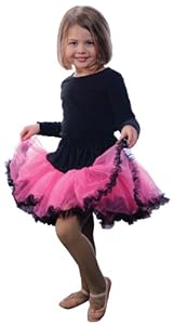 Aeromax Tutu, Hot Pink/Black, Size 2/3