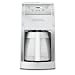 Cuisinart DGB-600BCW Grind-and-Brew Thermal 10-Cup Automatic Coffeemaker, White and Brushed Stainless