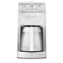 Cuisinart DGB-600BCW Grind-and-Brew Thermal 10-Cup Automatic Coffeemaker, White and Brushed Stainless