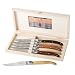 Jean Dubost Laguiole Knives with Assorted Wood Handles, Set of 6
