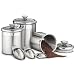 8 Piece 18/10 Stainless Steel Covered Canister Set with Scoops
