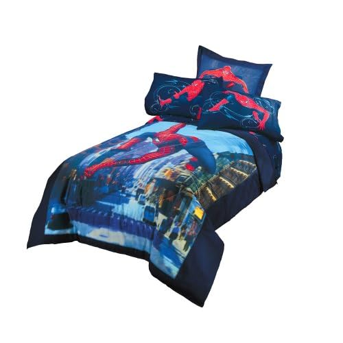 Spiderman Super Hero Twin Flannel Sheet Set