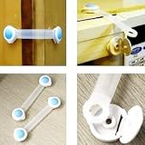 from GadgetpoolUK GadgetpoolUK Childproof, 2 x Babysafe UNIVERSAL Adhesive Cabinet Door Cupboard Fridge Drawer Infant Child Kid Lock Safety Pink/Blue