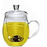 Sun's Tea (TM) 12oz Personal All Glass Made Tea Infuser and Mug (Teapot)