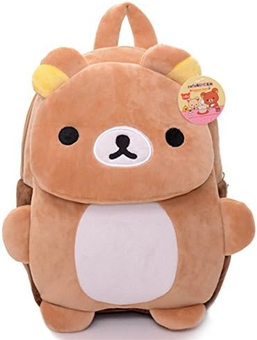 JINGYJOE Rilakkuma Cute Plush Shoulder Big Bag Handbag Schoolbag