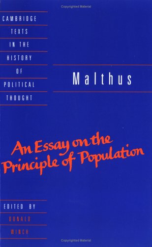 Malthus: An Essay on the Principle of Population (Cambridge Texts in the History of Political Thought) under Demography in The Books Store