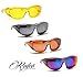 Rodeo M1 Fit Over Prescription Rx No Blind-spot Driver Day & Night Wrap Around Glasses (Copper)