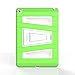 MoKo iPad Air 2 Case - [Kickstand] Durable Hybrid Silicone + Hard Polycarbonate Kid Proof Extreme Duty [Shock-Absorption] with Foldable Stand Protective Cover for Apple iPad 6 9.7 Inch Tablet, GREEN