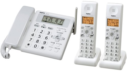 Cover image : SANYO デジタルコードレス 留守番電話機 子機2台 ミスティホワイト TEL-DJW2(W)