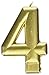 Amscan Metallic Gold #4 Birthday Glitter 3.25