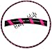 Hooping4Life Black & Fluorescent Pink Small-Medium (38") weighted (625g) exercise & dance Hoop with hooping instructions