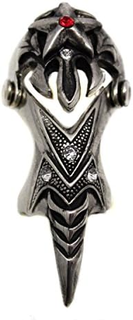 Claw Ancient Finger Ring Spike With Black Jewels 18-1