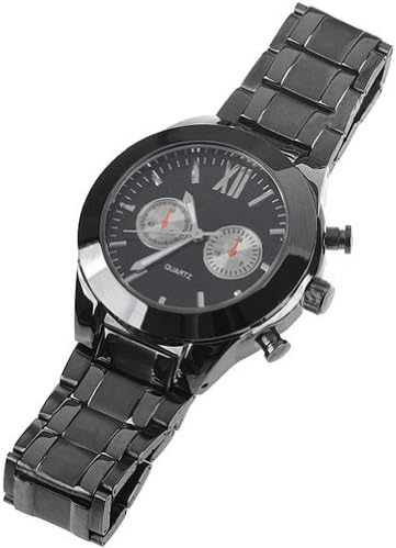 Orient Idea Ori-0324E Stylish Round Case Quartz Wrist Watch with Alloy Band for Man - Black