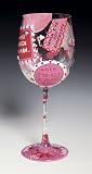 Santa Barbara GLS11-5570E Lolita Wine Glass, Who Needs A Man