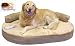 Large Orthopedic Memory Foam Joint Relief Bolster Dog Bed - Toffee