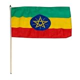 Ethiopia Flag 12 x 18 inch