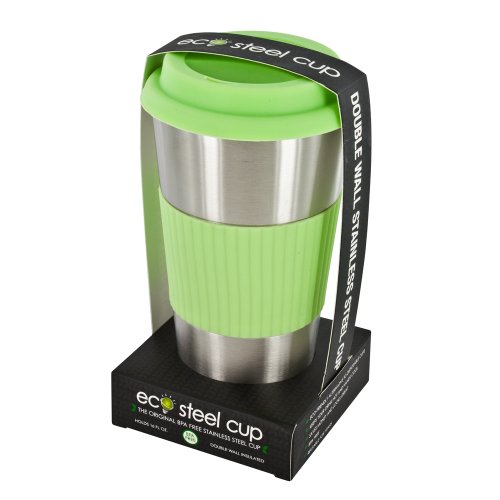 Smart Planet EC-7SSL 16-Ounce Eco Cup, Stainless Steel with Key Lime Pie Silicone