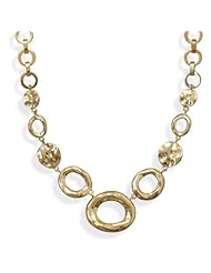 18 + 2 Inch 14 Karat Gold Plated Open Link Fashion Necklace