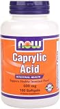NOW Foods Caprylic Acid 600mg, 100 Softgels