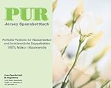 Produkt-Bild: PUR Jersey SPANNBETTTUCH WASSERBETT Bettlaken 180x200 bis 200x220cm