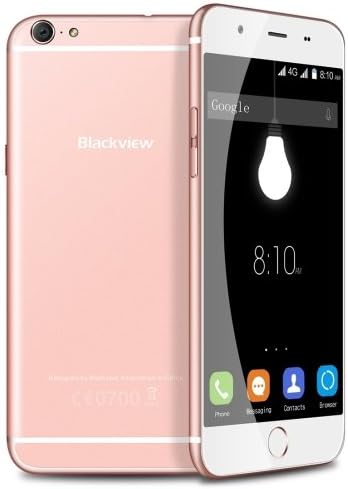 Blackview Ultra Plus 5.5 Inch Android 5.1 Smartphone, MT6735p Quad Core 1.0GHZ, 2GB RAM + 16GB ROM GSM &amp; WCDMA &amp; FDD-LTE (Rose Gold)