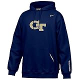 Nike Georgia Tech Yellow Jackets Navy Blue Practice Hoody Sweatshirt