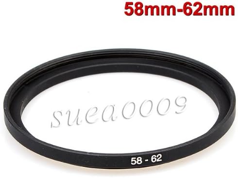 58mm to 62mm 58-62mm Male-Female Photo Step-Up Lenses Filters Cover Ring Adapter