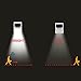 [Larger Version 16LED with Push-button Switch] Outdoor Solar Motion Lights-Built in 2200mah Rechargeable Lithium Battery-Motion Sensor Activated-For Patio Deck Yard Garden Home,2 Modes