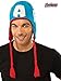 Rubie's Costume Co Adult Marvel Universe Captain America Fleece Hat, Multi, One Size