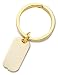 14k Dog Tag Disc Key Ring