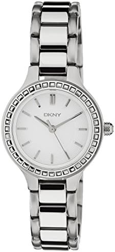 DKNY Chambers Silver-Tone Stainless Steel with Glitz Women's watch #NY2220