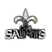 FANMATS 60276 NFL - New Orleans Saints Molded Chrome Emblem | Chrome | 3.25” x 3.25