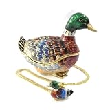 Coffret &agrave; Bijoux "Canard Col Vert" + bijou